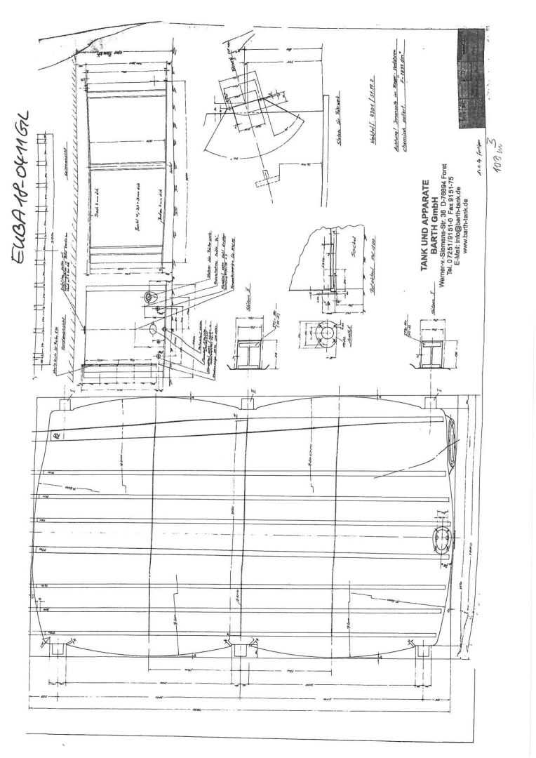 Rührwerkbehälter aus Edelstahl (V2A), Flachboden (5)