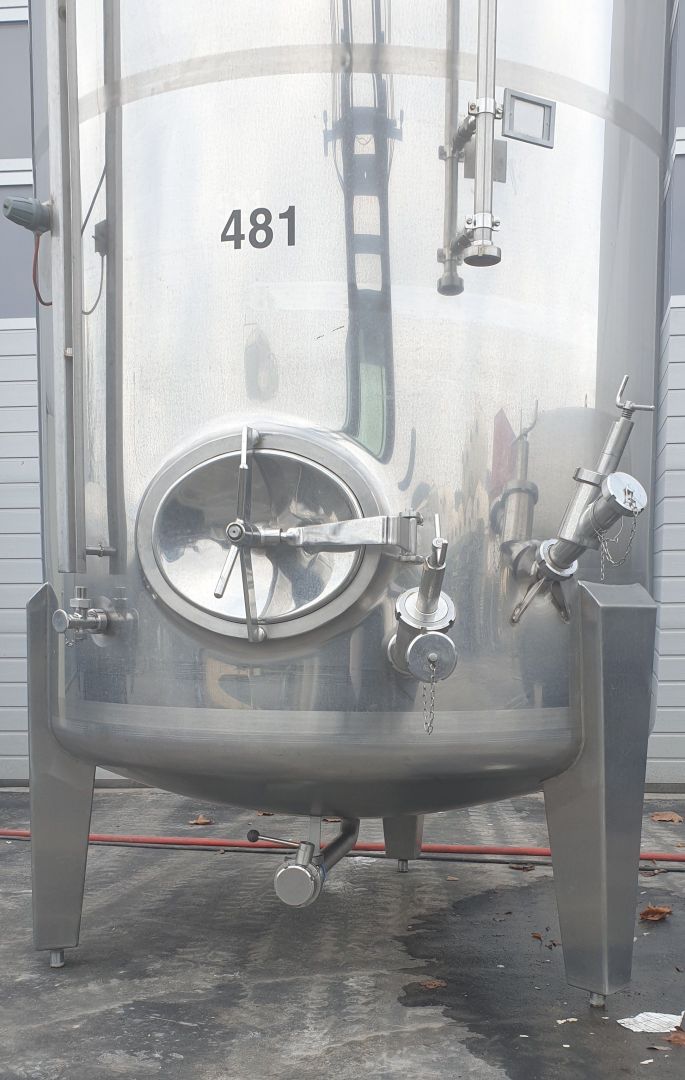 Lagerbehälter aus Edelstahl (V2A), stehend (3)