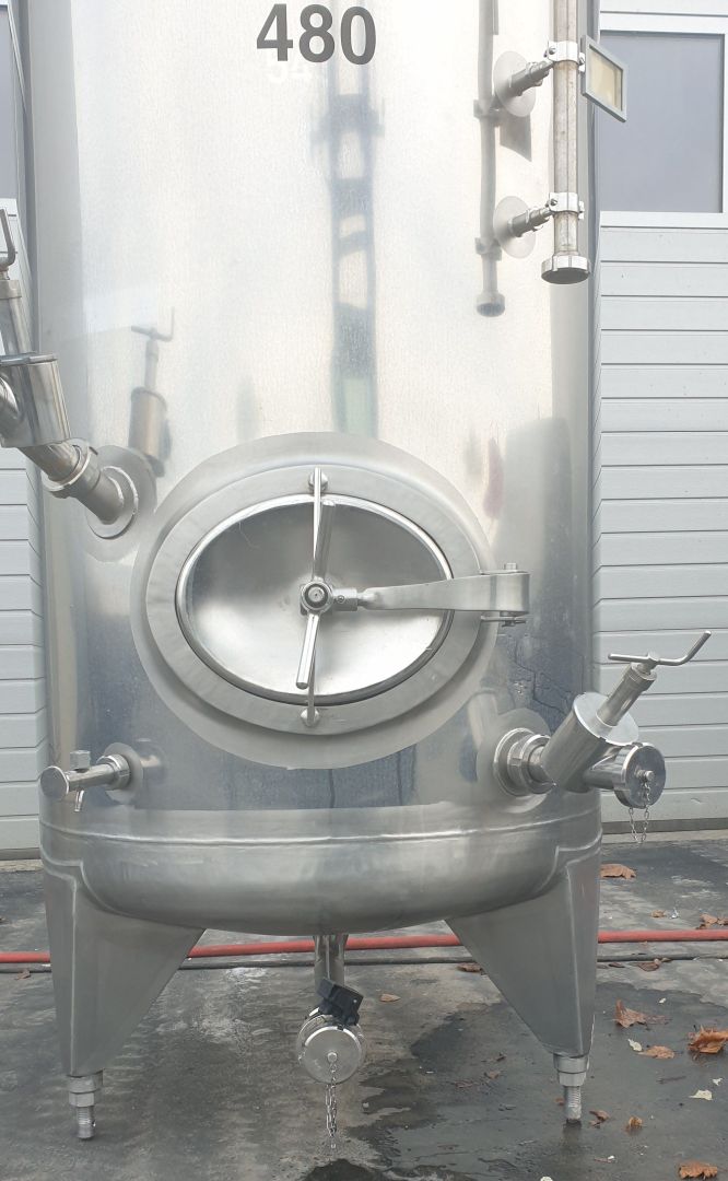 Lagerbehälter aus Edelstahl (V2A), stehend (3)