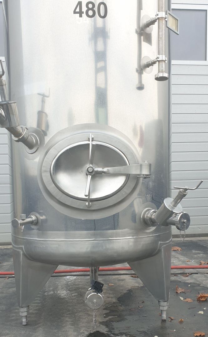 Lagerbehälter aus Edelstahl (V2A), stehend (3)