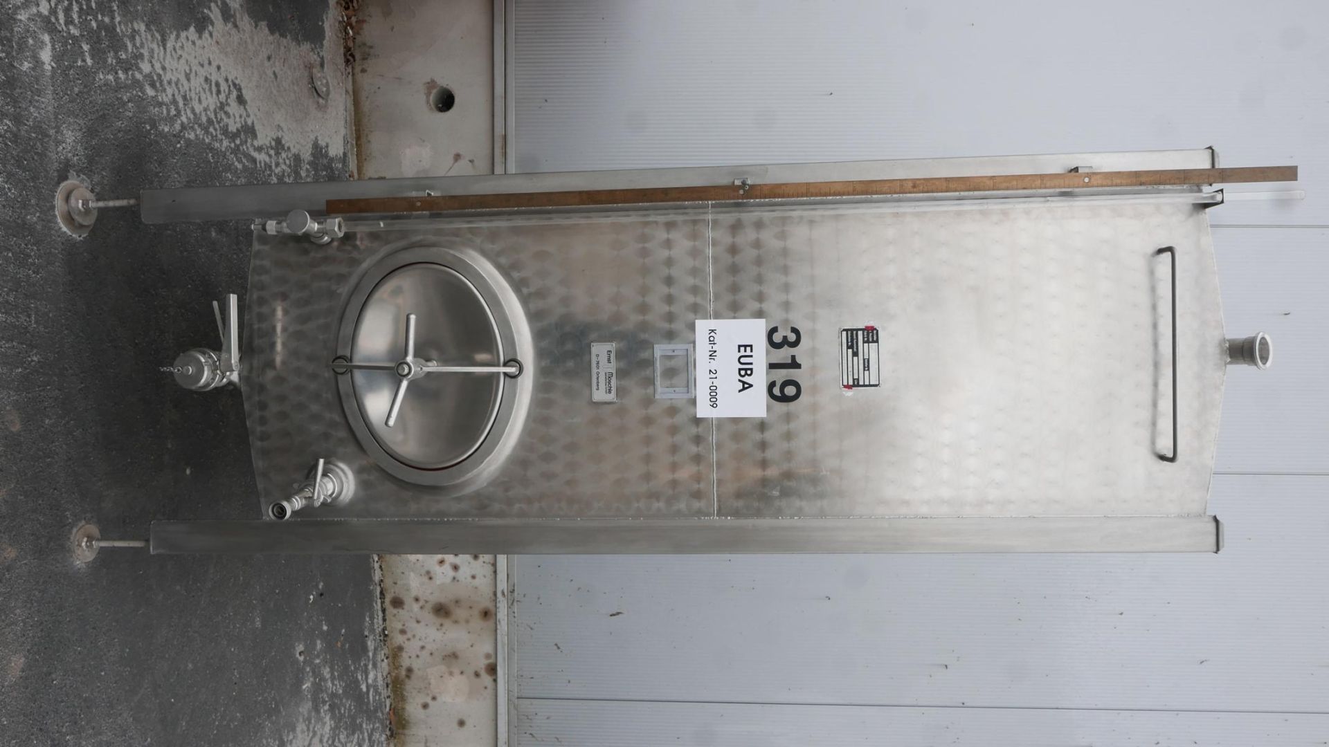 Lagerh&auml;lter aus Edelstahl (V2A), kubisch, stehend (1)