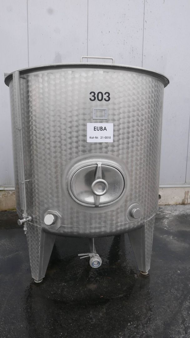 R&uuml;hrwerksbeh&auml;lter aus Edelstahl (V2A), stehend (1)