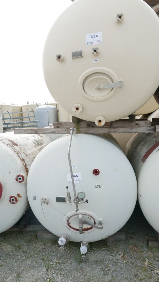 Sektdrucktank aus Stahl, liegend (2)