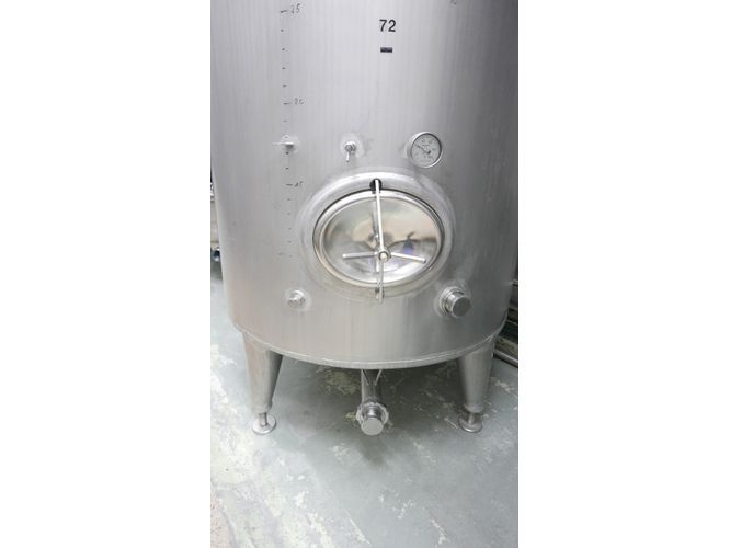 Edelstahl-Flachbodenbehälter aus V2A, stehend (2)