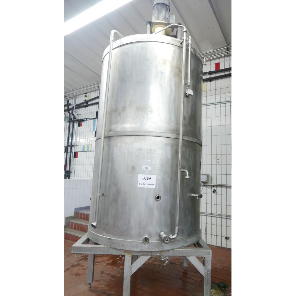 Edelstahlr&uuml;hrwerkbeh&auml;lter aus V2A, stehend (1)