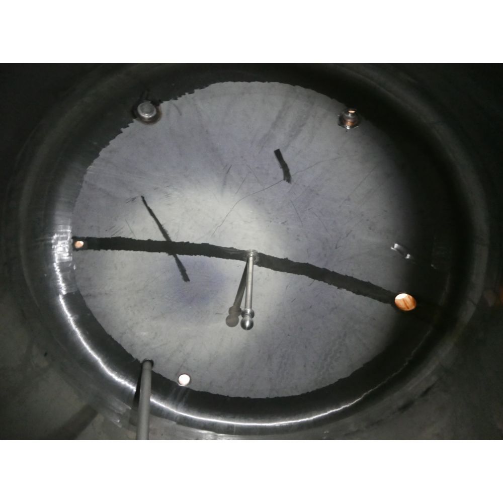 Edelstahl-Rührwerkbehälter aus V2A, Zuckerlösetank (2)