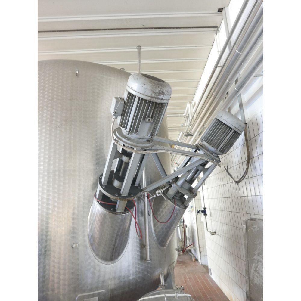 Edelstahl-Rührwerkbehälter aus V2A, Zuckerlösetank (5)