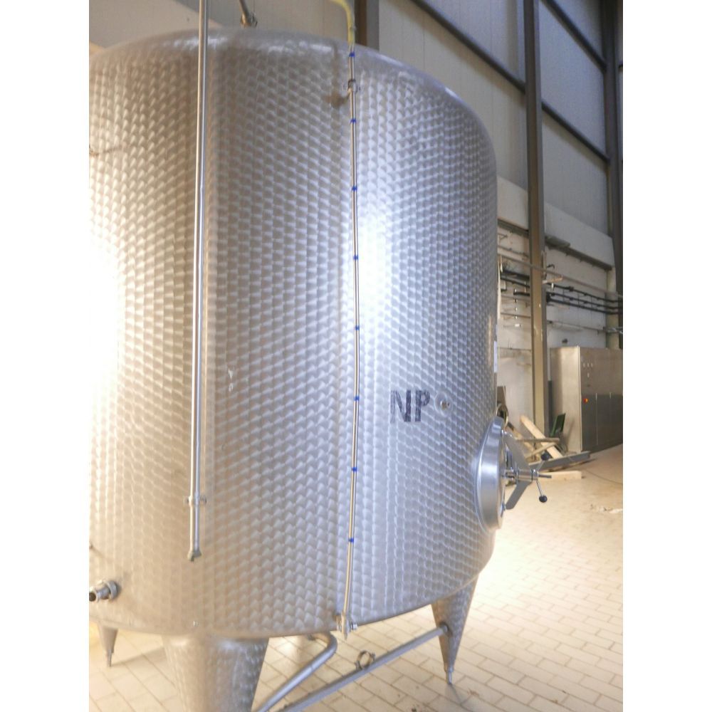 Edelstahlbehälter aus V2A, stehend - gebraucht - (2)