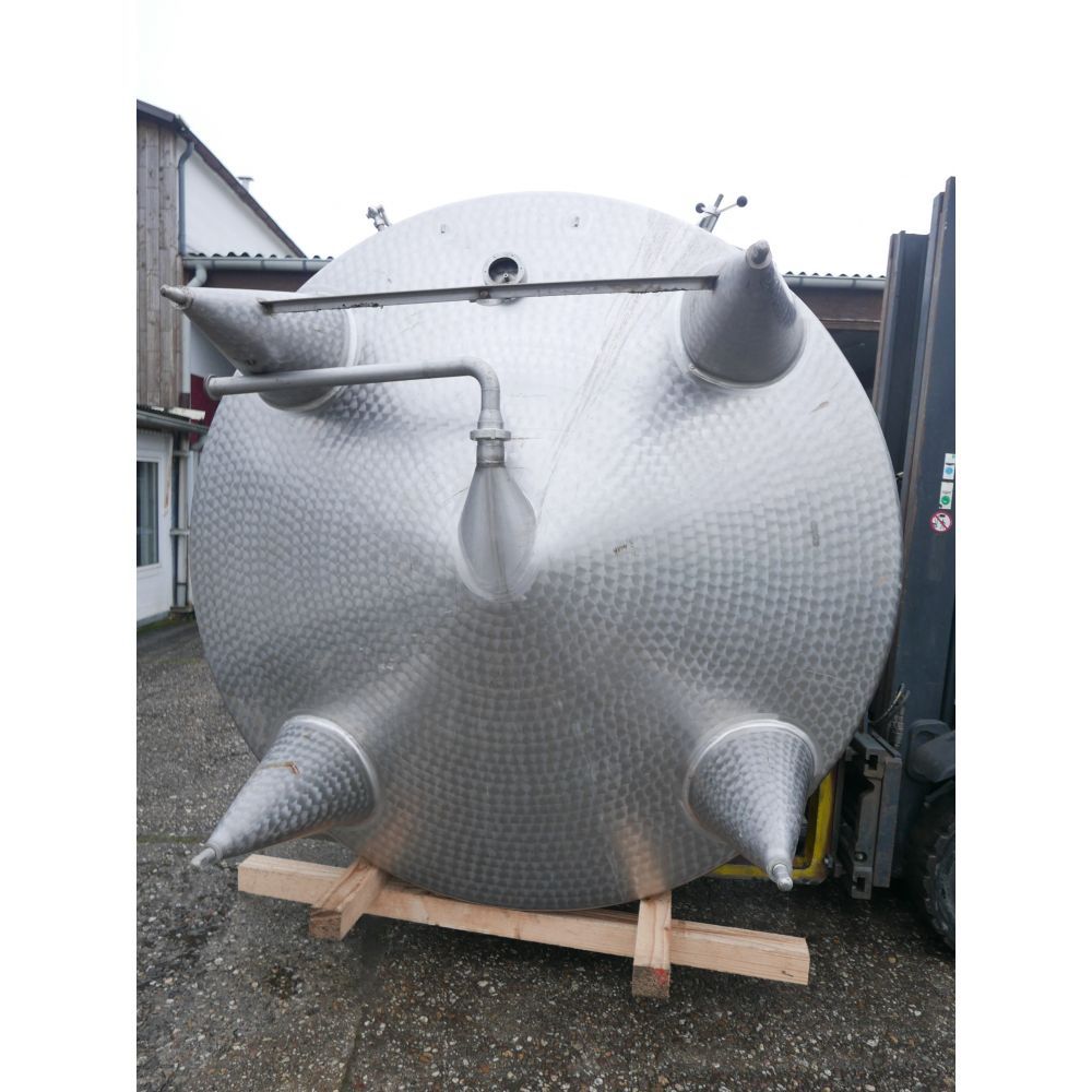 Edelstahlbehälter aus V2A, stehend - gebraucht - (4)