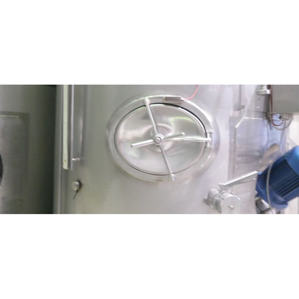 Edelstahl-Flachbodenbehälter aus V2A, Rührwerktank (3)