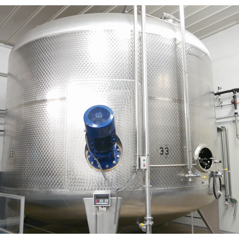 Edelstahl-R&uuml;hrwerkbeh&auml;lter aus V2A, Zuckerl&ouml;setank (1)