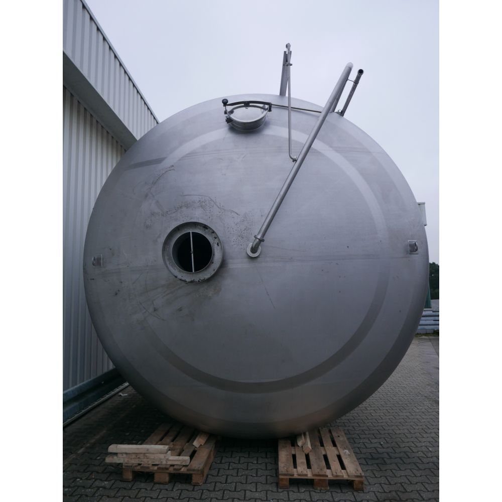 Edelstahl-Rührwerkbehälter aus V2A, Zuckerlösetank (2)