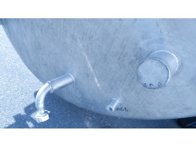 Edelstahlbeälter aus V2A, stehend, mit Heizspirale (3)