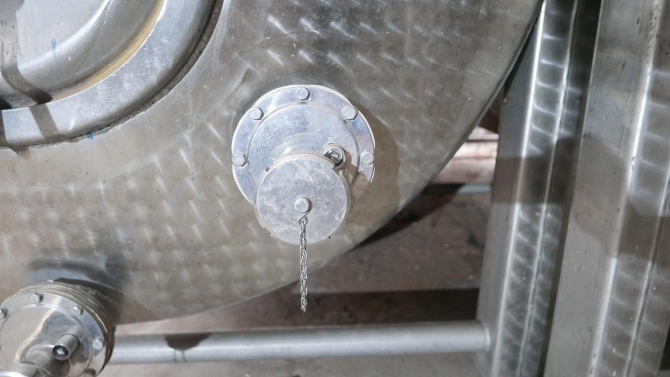 Edelstahlbehälter aus V2A, mit Rahmengestell (4)