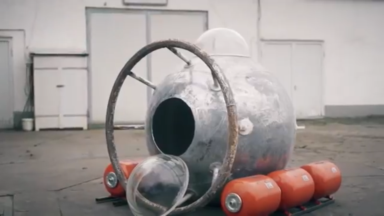 Gastank w&auml;hrend Umbau zu U-Boot